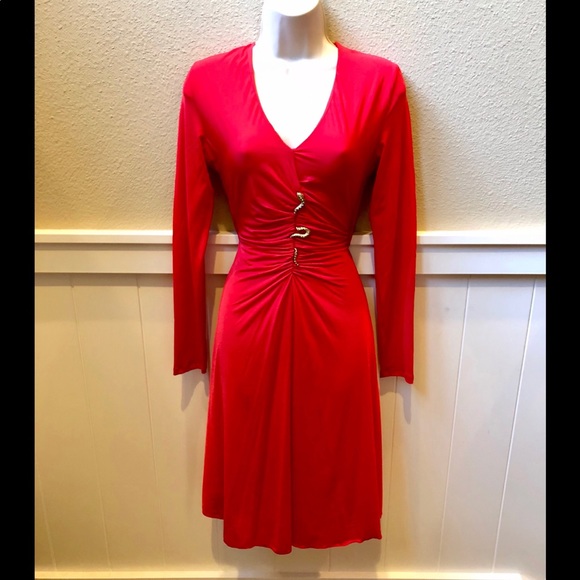 Roberto Cavalli Dresses & Skirts - Stunning red 100% Authentic Roberto Cavalli Dress